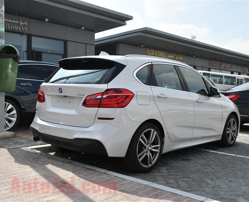 BMW 218i  ( NUM 1 - FULLOPTION )  -  MODEL 2016 - WHITE - 102000 KM - V4 - GCC 
