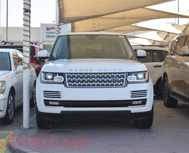 RANGE ROVER HSE MODEL 2015 - WHITE - 120,000 KM - V8 - CAR SPECS IS AMERICAN 