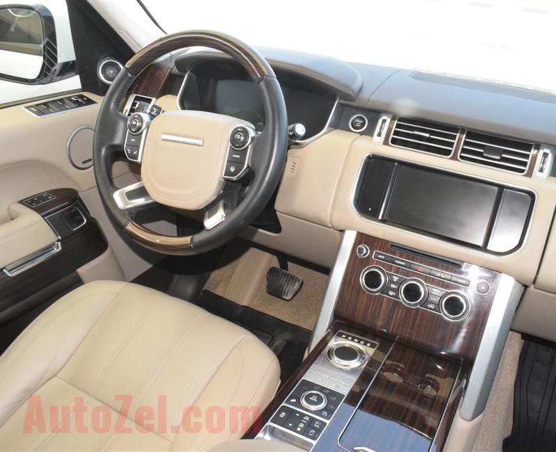 RANGE ROVER HSE MODEL 2015 - WHITE - 120,000 KM - V8 - CAR SPECS IS AMERICAN 