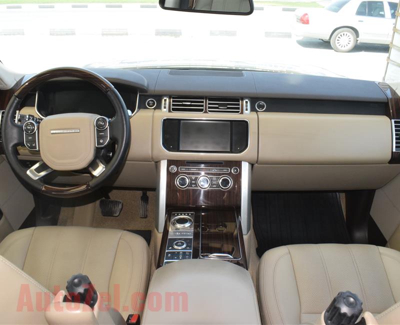 RANGE ROVER HSE MODEL 2015 - WHITE - 120,000 KM - V8 - CAR SPECS IS AMERICAN 