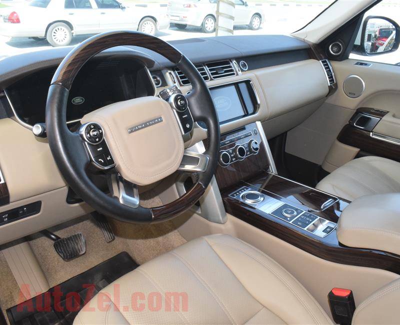 RANGE ROVER HSE MODEL 2015 - WHITE - 120,000 KM - V8 - CAR SPECS IS AMERICAN 