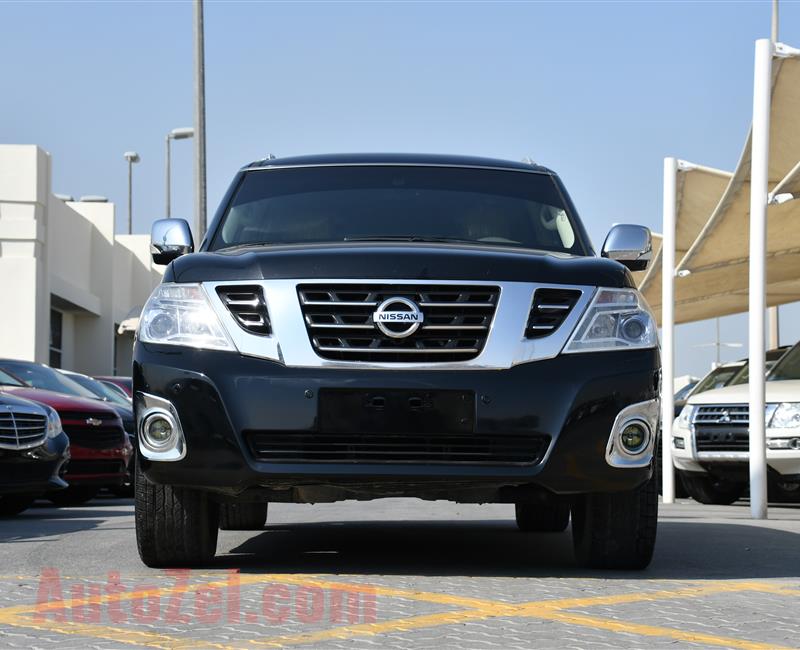 NISSAN PATROL LE PLATINUM- 2014- BLACK- 295 000 KM- GCC