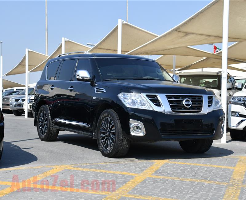 NISSAN PATROL LE PLATINUM- 2014- BLACK- 295 000 KM- GCC