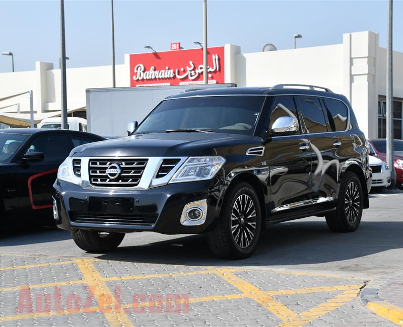 NISSAN PATROL LE PLATINUM- 2014- BLACK- 295 000 KM- GCC