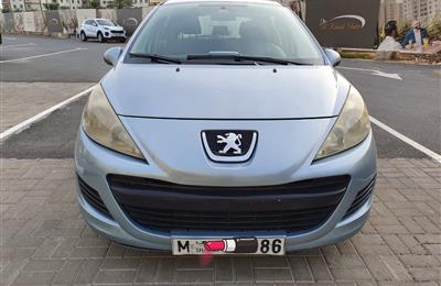 Powder Blue Color Peugeot 207 2011 lady driven