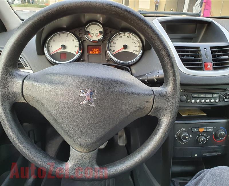 Powder Blue Color Peugeot 207 2011 lady driven