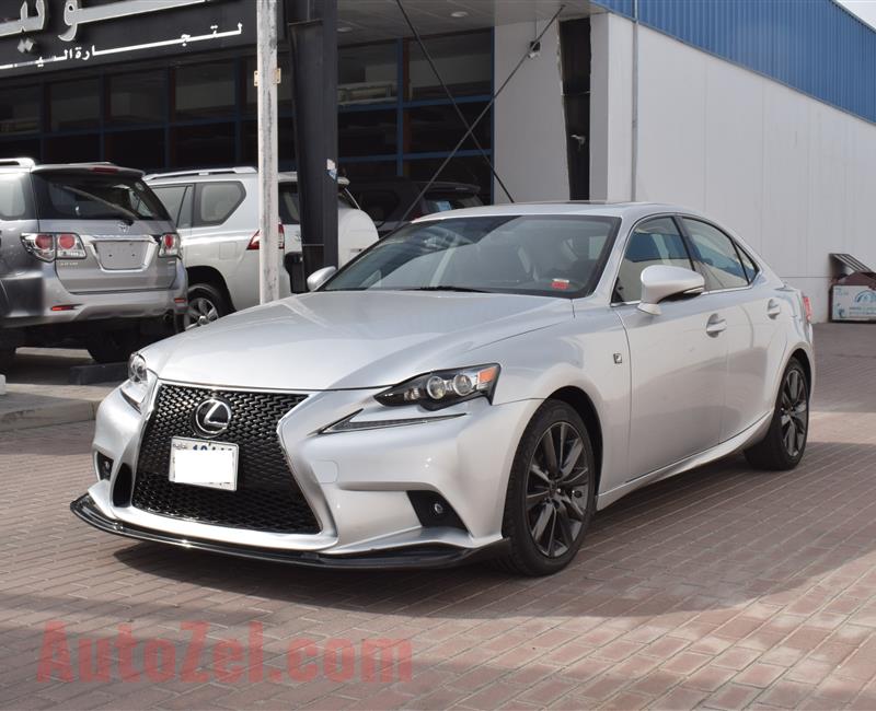 LEXUS IS250- 2015- SILVER- 30 000 KM- US SPECS