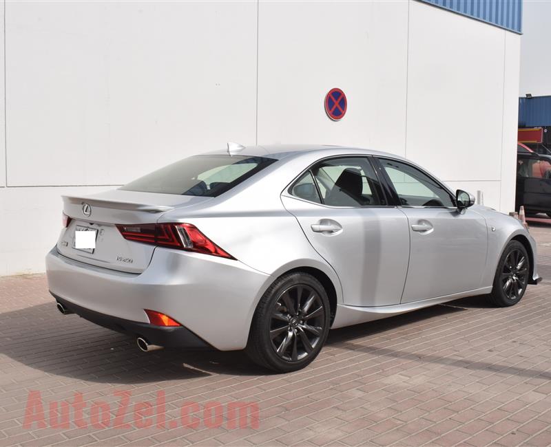 LEXUS IS250- 2015- SILVER- 30 000 KM- US SPECS