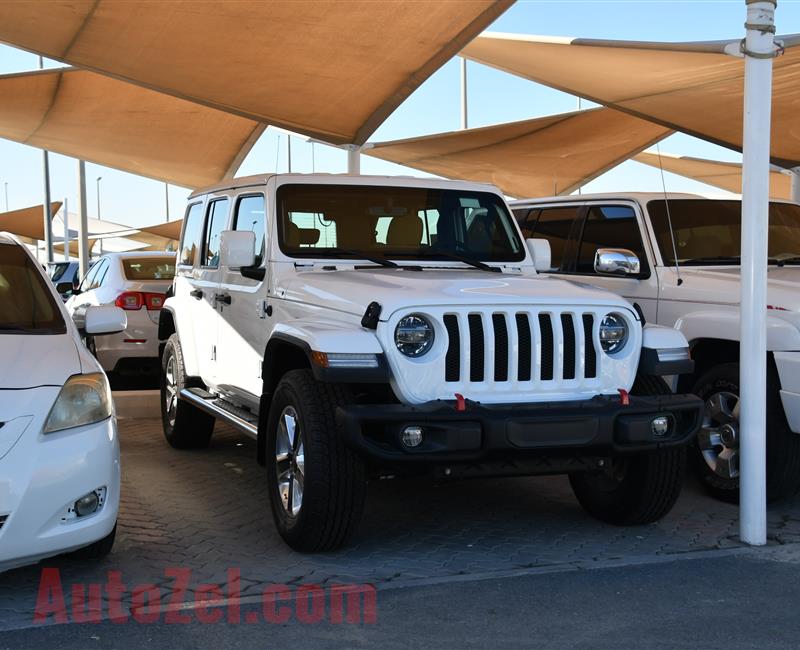 BRAND NEW JEEP WRANGLER UNLIMITED- 2019- WHITE- ZERO KM- GCC