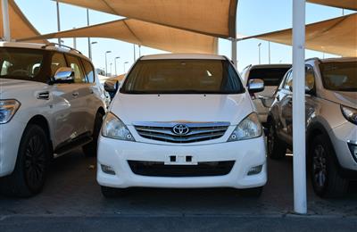 TOYOTA INNOVA- 2010- WHITE- 172 000 KM- GCC