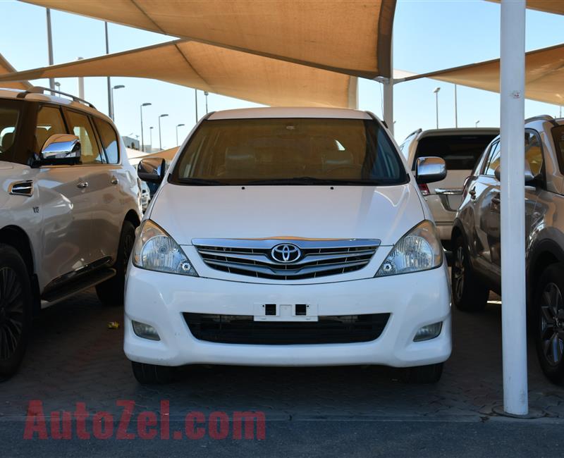 TOYOTA INNOVA- 2010- WHITE- 172 000 KM- GCC