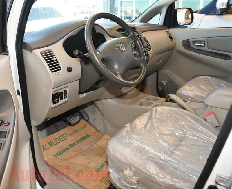 TOYOTA INNOVA- 2010- WHITE- 172 000 KM- GCC