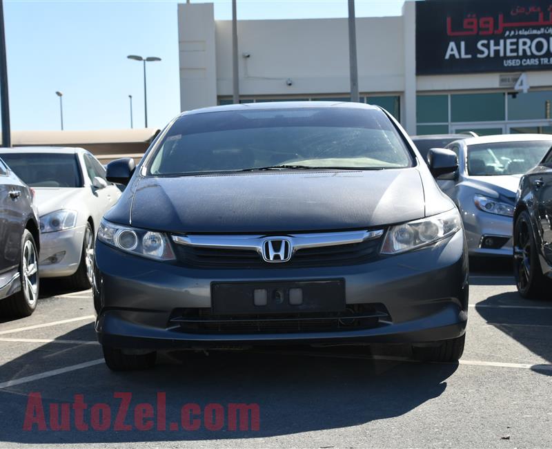 HONDA CIVIC- 2012- GREY- 121 000 KM- JAPANESE SPECS