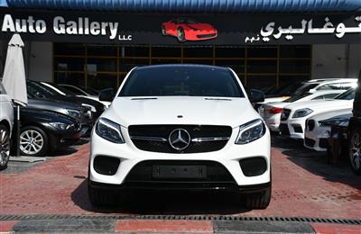 MERCEDES-BENZ GLE43- 2019- WHITE- GCC SPECS- BROWN...