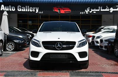 MERCEDES-BENZ GLE43- 2019- WHITE- GCC SPECS- BROWN...