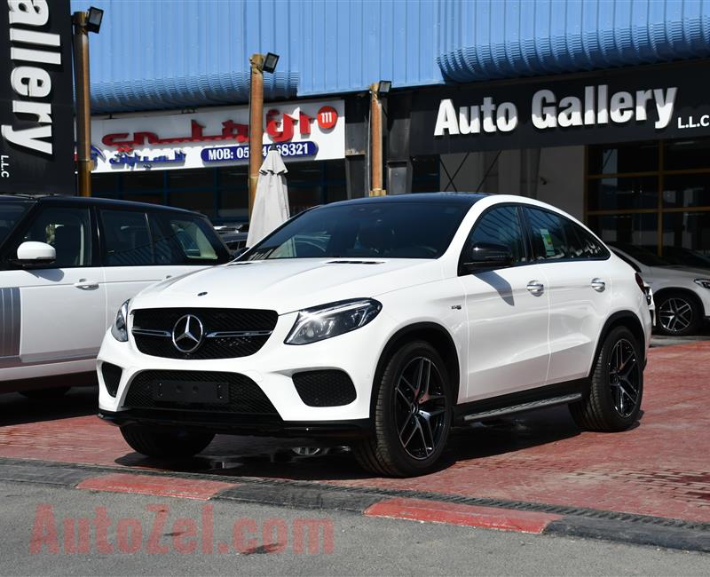 MERCEDES-BENZ GLE43- 2019- WHITE- GCC SPECS- BROWN INTERIOR COLOR