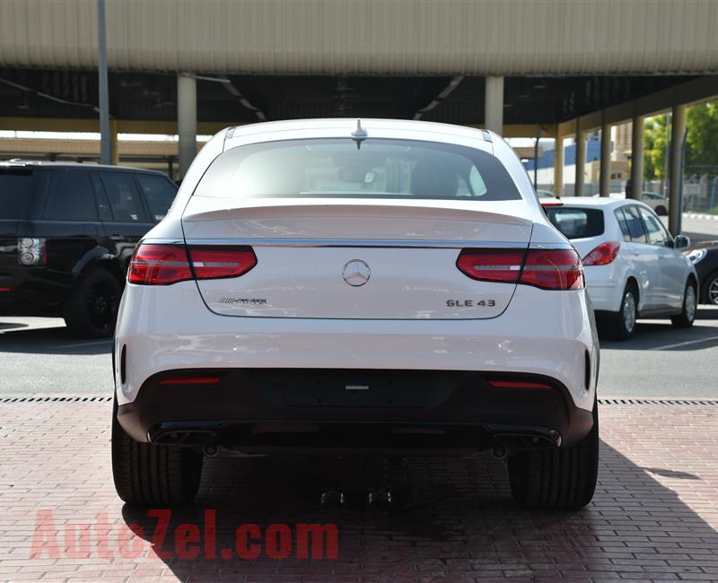 MERCEDES-BENZ GLE43- 2019- WHITE- GCC SPECS- BROWN INTERIOR COLOR