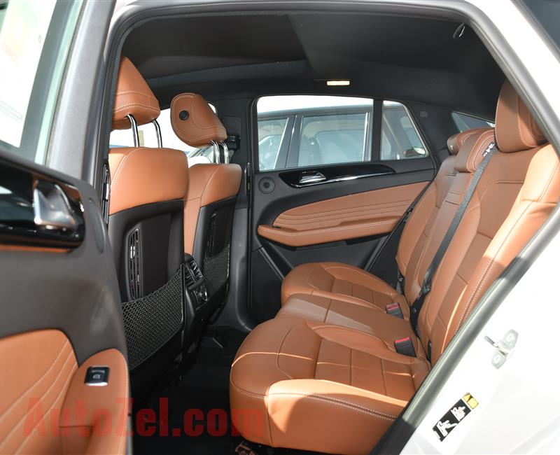 MERCEDES-BENZ GLE43- 2019- WHITE- GCC SPECS- BROWN INTERIOR COLOR