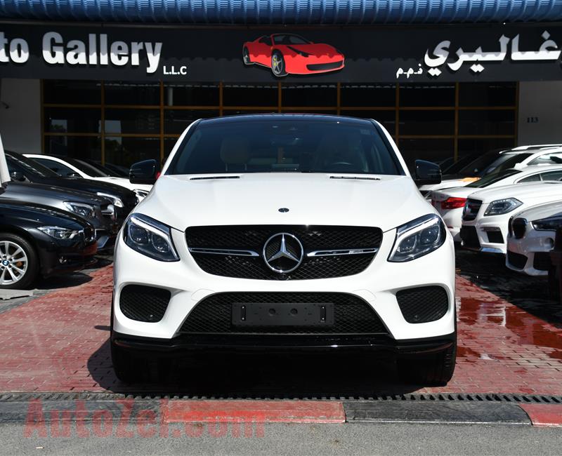 BRAND NEW MERCEDES-BENZ GLE43- 2019- WHITE- GCC SPECS- CREAM INTERIOR COLOR