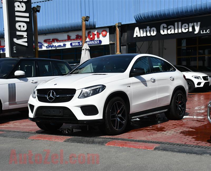 BRAND NEW MERCEDES-BENZ GLE43- 2019- WHITE- GCC SPECS- CREAM INTERIOR COLOR