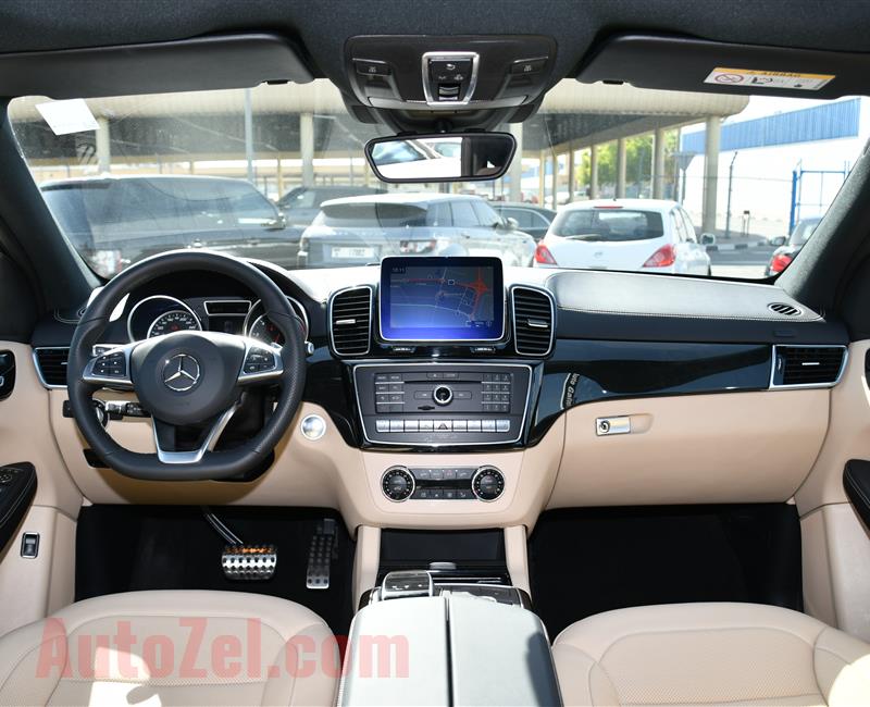 BRAND NEW MERCEDES-BENZ GLE43- 2019- WHITE- GCC SPECS- CREAM INTERIOR COLOR