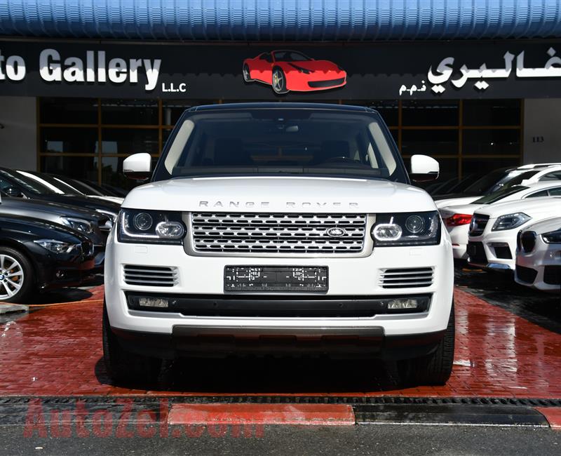 RANGE ROVER VOGUE SUPERCHARGED- 2014- WHITE- 120 000 KM- GCC SPECS