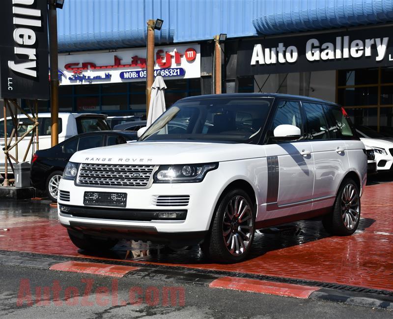 RANGE ROVER VOGUE SUPERCHARGED- 2014- WHITE- 120 000 KM- GCC SPECS