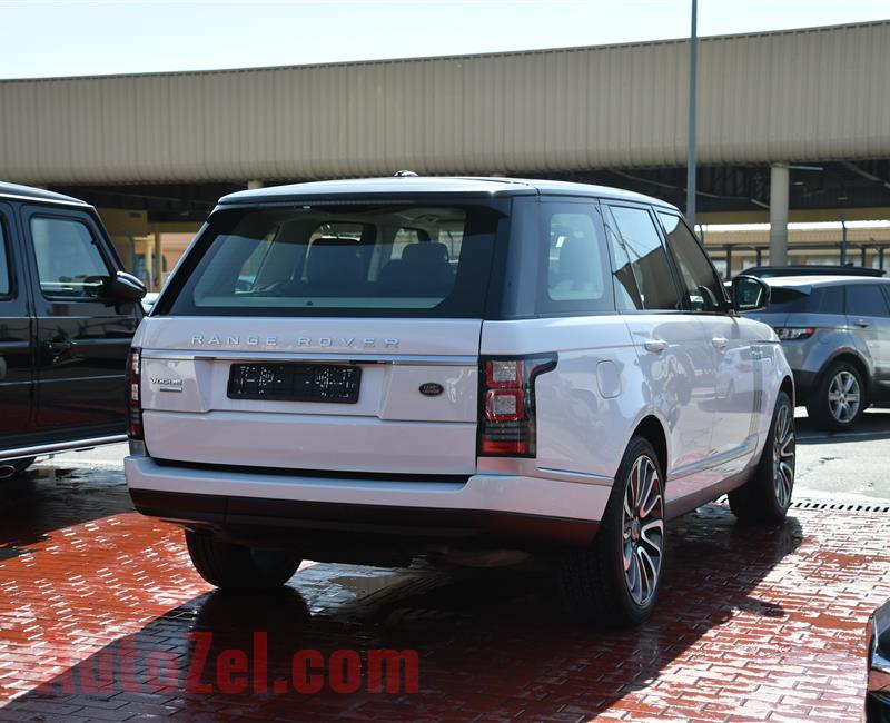 RANGE ROVER VOGUE SUPERCHARGED- 2014- WHITE- 120 000 KM- GCC SPECS