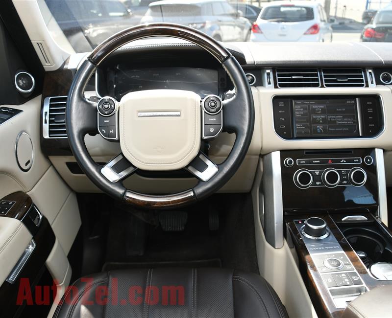 RANGE ROVER VOGUE SUPERCHARGED- 2014- WHITE- 120 000 KM- GCC SPECS