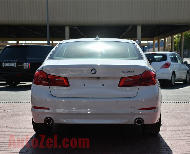 BRAND NEW BMW 520i- 2019- WHITE- GCC SPECS