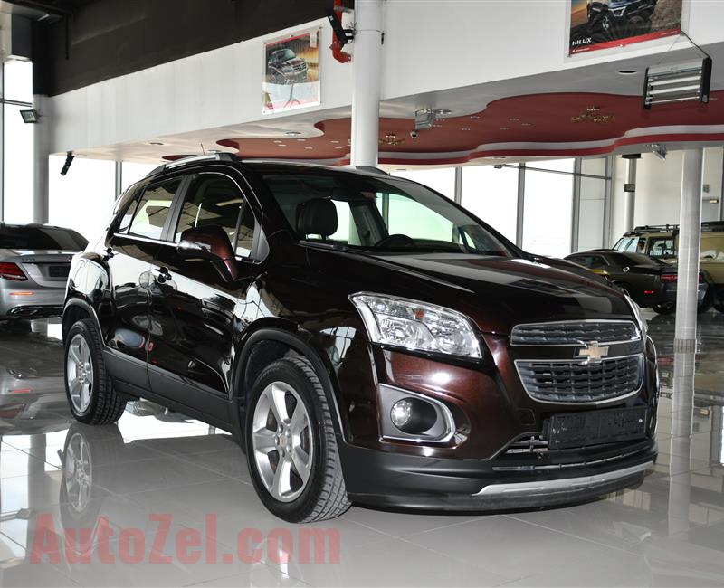 CHEVROLET TRAX LTZ- 2015- BROWN- 113 000 KM- GCC, FULL OPTION