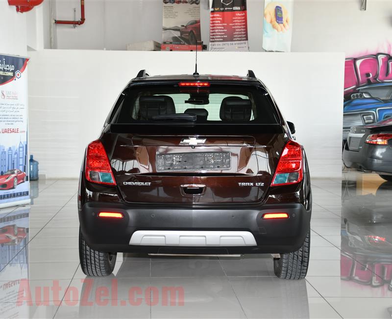 CHEVROLET TRAX LTZ- 2015- BROWN- 113 000 KM- GCC, FULL OPTION