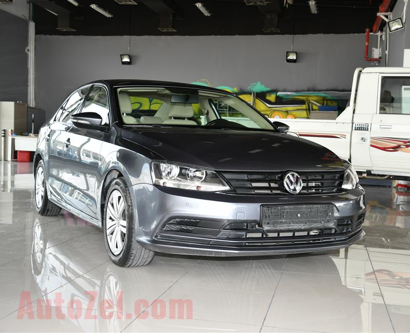 VOLKSWAGEN JETTA- 2015- GREY- 101 000 KM- GCC