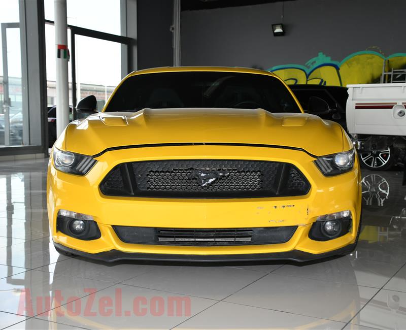 FORD MUSTANG GT- 2015- YELLOW- 197 000 KM- GCC