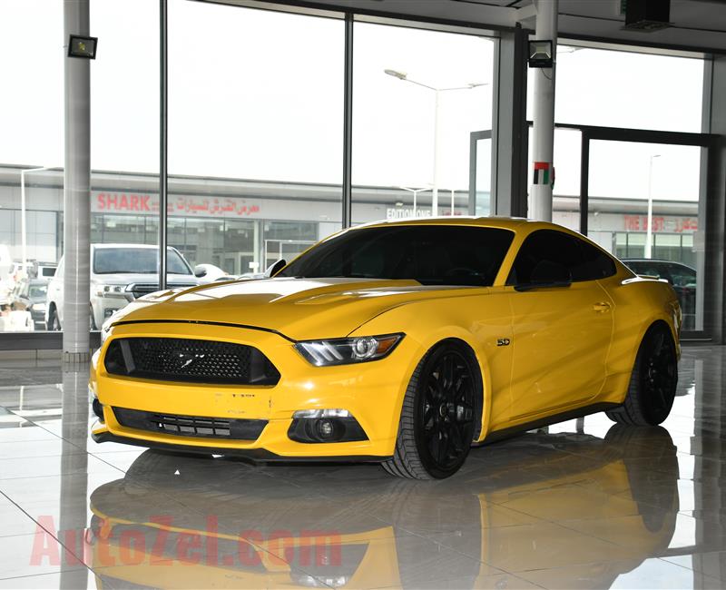 FORD MUSTANG GT- 2015- YELLOW- 197 000 KM- GCC