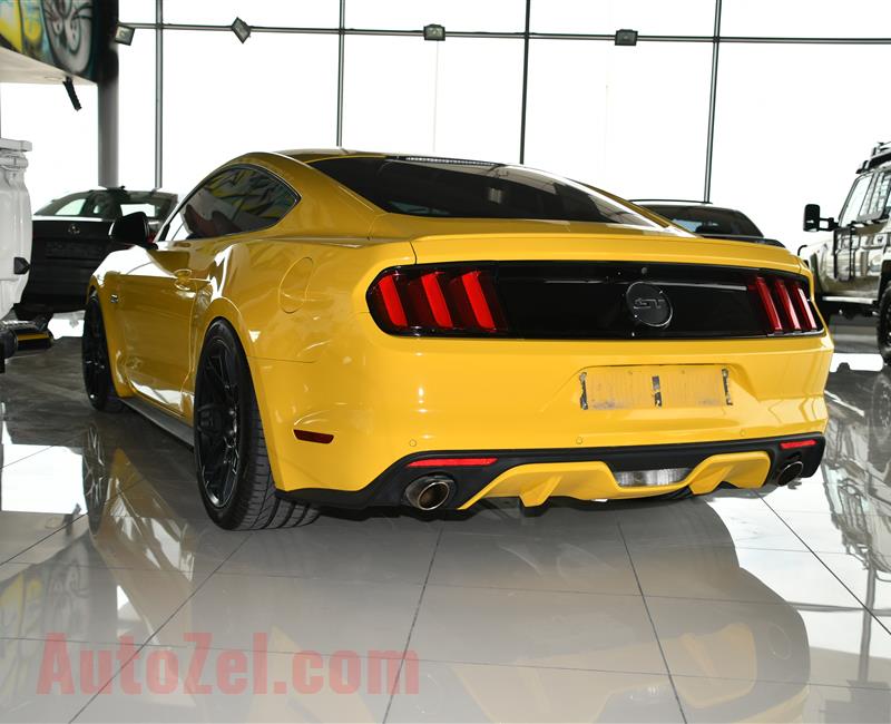 FORD MUSTANG GT- 2015- YELLOW- 197 000 KM- GCC