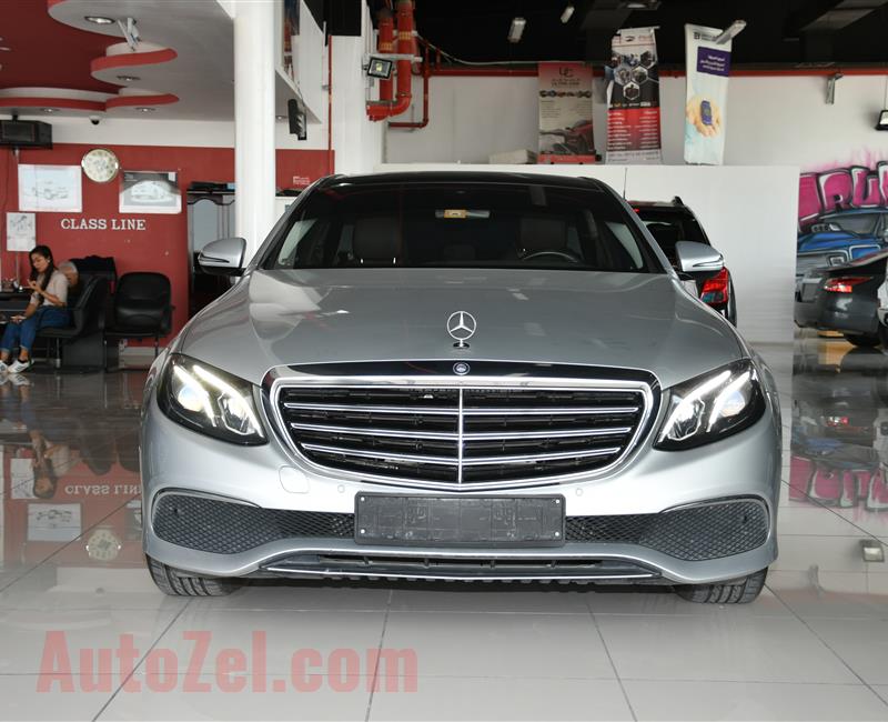 MERCEDES-BENZ E200- 2017- SILVER- 109 000 KM- GCC