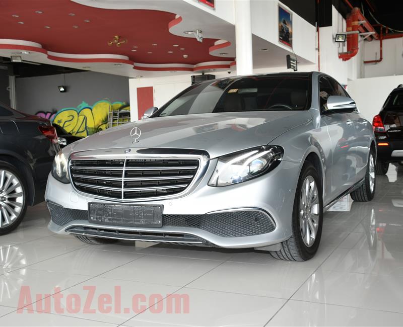 MERCEDES-BENZ E200- 2017- SILVER- 109 000 KM- GCC