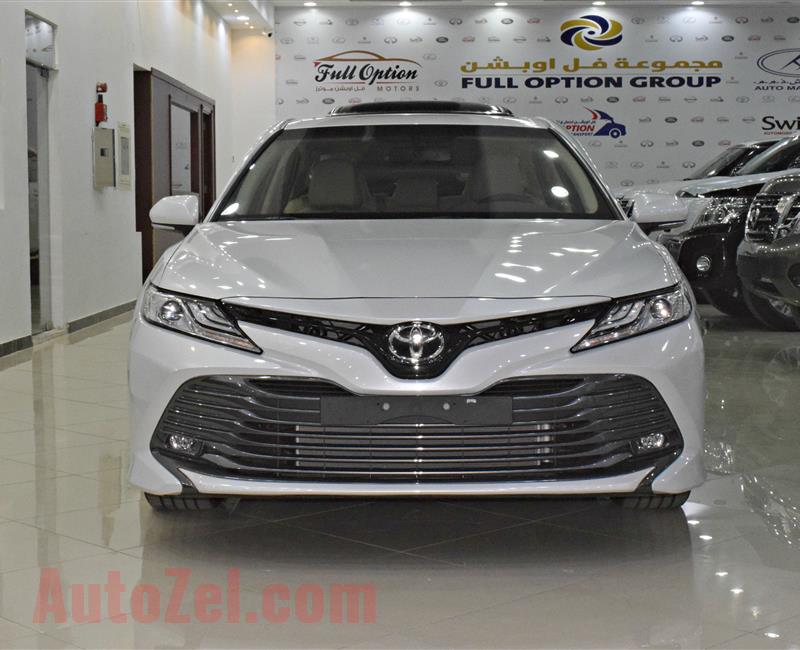 toyota camry model 2019 -  white - zero km - v6 - gcc 