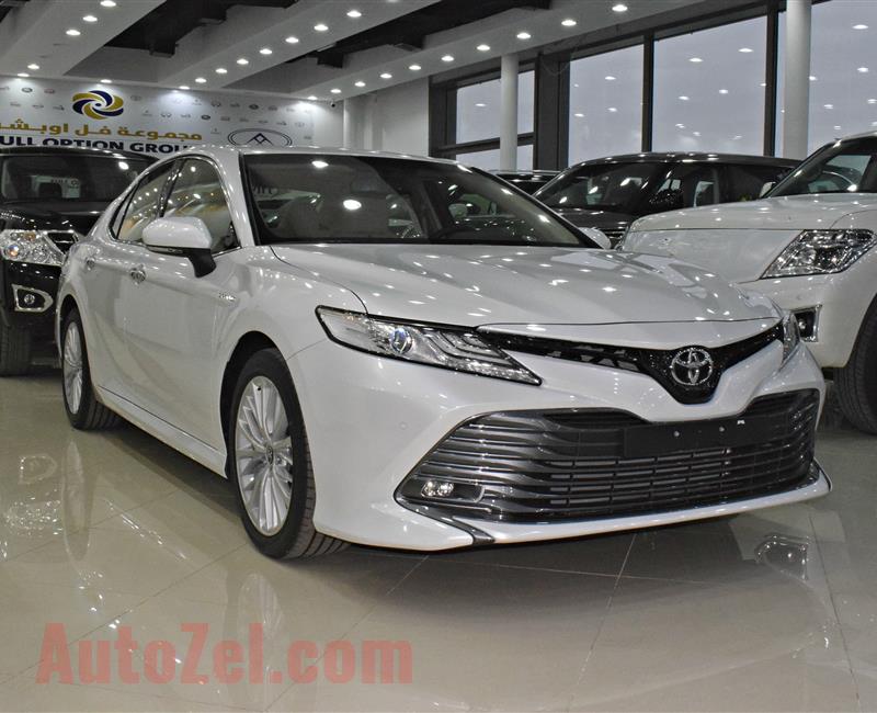 toyota camry model 2019 -  white - zero km - v6 - gcc 