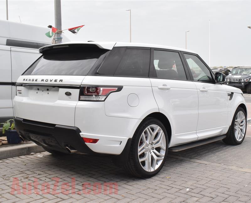 RANGE ROVER SPORT MODEL 2014 - WHITE - 148000 KM - V8 - GCC 