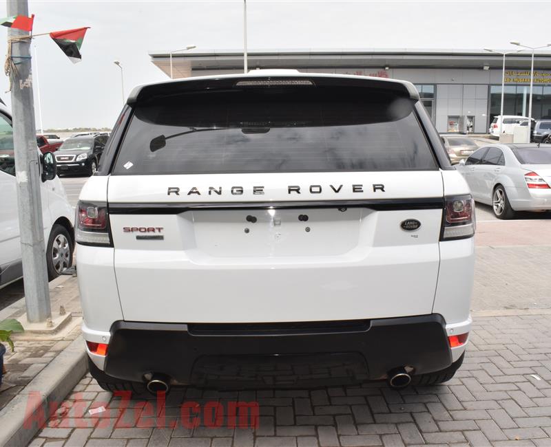 RANGE ROVER SPORT MODEL 2014 - WHITE - 148000 KM - V8 - GCC 