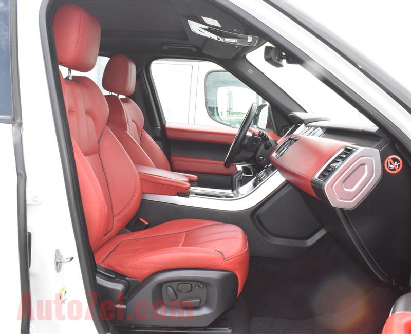 RANGE ROVER SPORT MODEL 2014 - WHITE - 148000 KM - V8 - GCC 