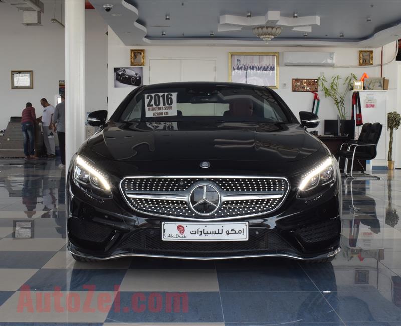 MERCEDES-BENZ S500- 2016- BLACK- 84 000 KM- GCC SPECS