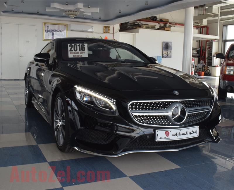 MERCEDES-BENZ S500- 2016- BLACK- 84 000 KM- GCC SPECS