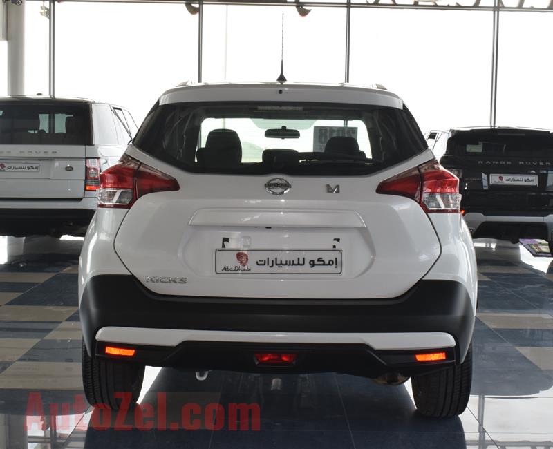 NISSAN KICKS- 2018- WHITE- 63 000 KM- GCC SPECS