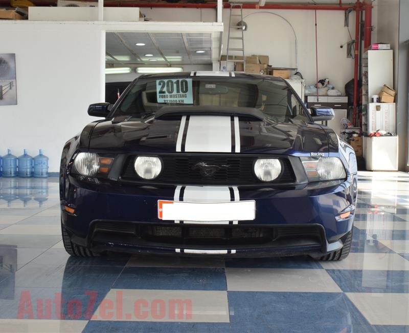 FORD MUSTANG- 2010- BLUE/BLACK- 227 000 KM- GCC SPECS