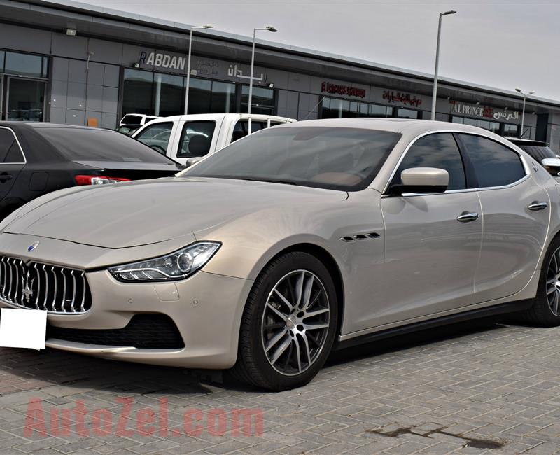 MASERATI MODEL 2014 - GOLD - 136.000 KM - V6 - CAR SPECS IS AMERIN 