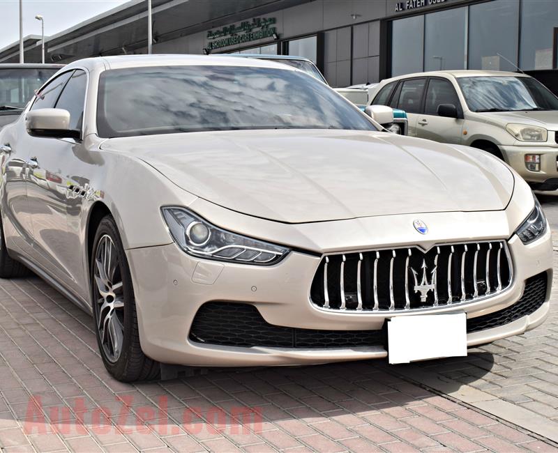 MASERATI MODEL 2014 - GOLD - 136.000 KM - V6 - CAR SPECS IS AMERIN 