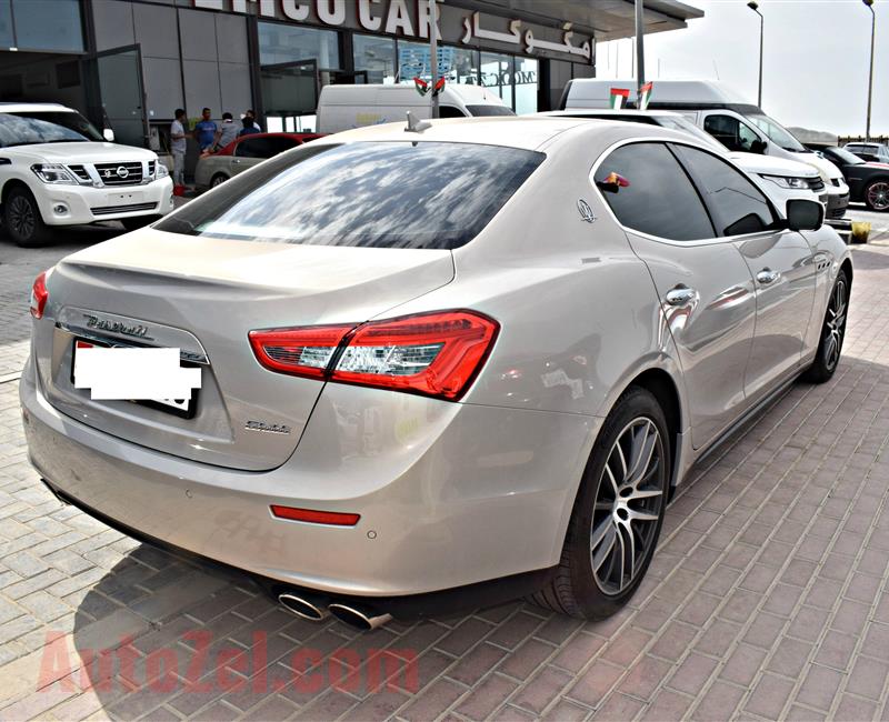 MASERATI MODEL 2014 - GOLD - 136.000 KM - V6 - CAR SPECS IS AMERIN 